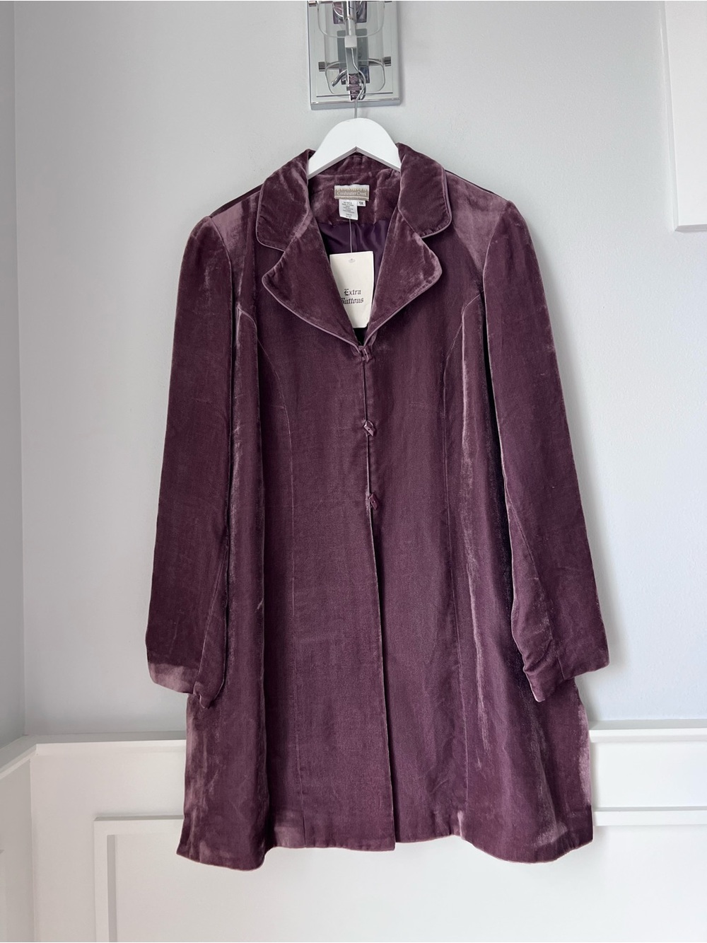 Coldwater Creek Velvet Jacket in Plum